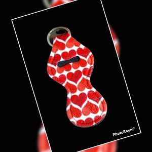 5/25$🆕Heart Chapstick holder keychain